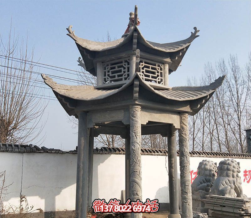 古朴雅致的仿古凉亭，让你走进历史悠久的古寺庙