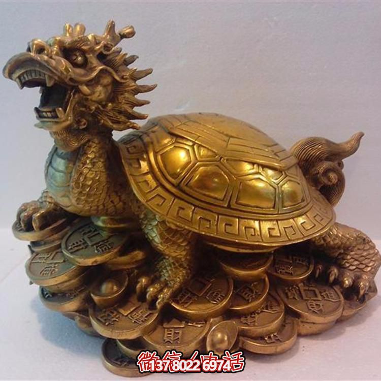 精美大型铜雕龙龟摆件，点缀您的庭院与公司寺庙