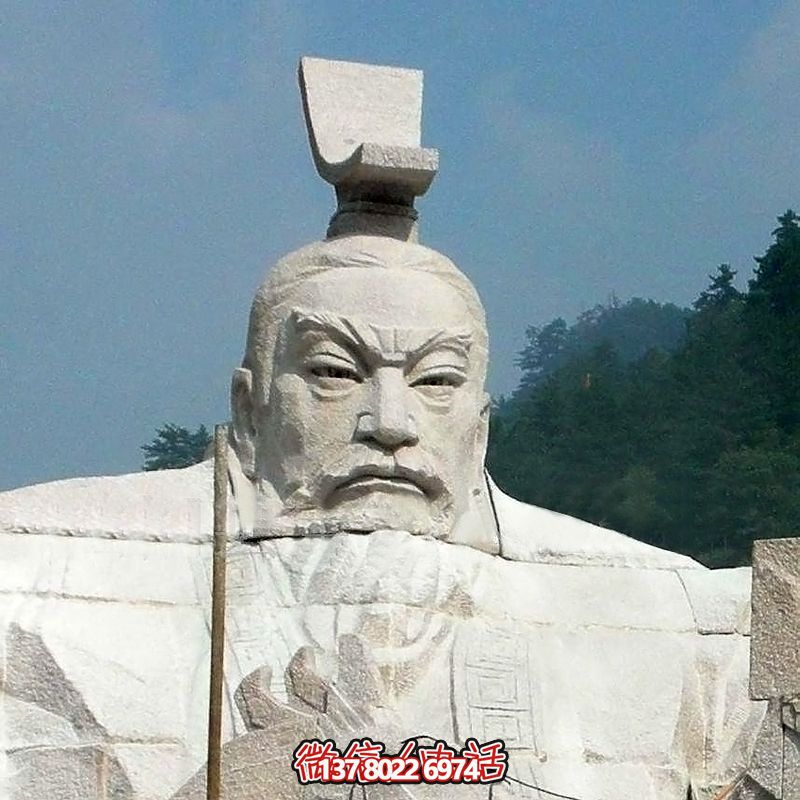 汉武帝刘彻大型石雕头像，为您的园林景观增添精彩