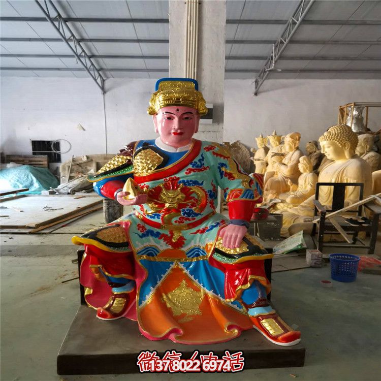 仿真玻璃钢大型寺庙人物景观彩绘雕塑 仿真玻璃钢大型寺庙人物景观彩绘雕塑