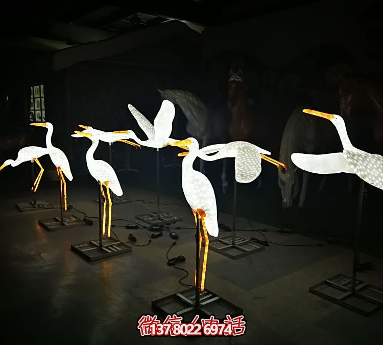 玻璃钢雕塑景观亮化，点亮景区园林