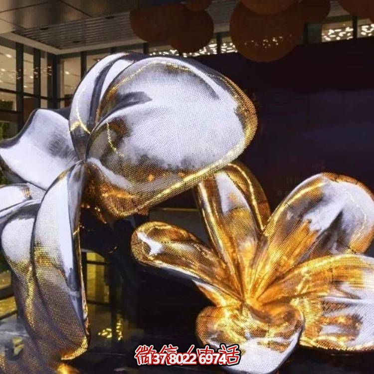 不锈钢雕塑花朵给您的家居带来创意与喷漆的完美结合