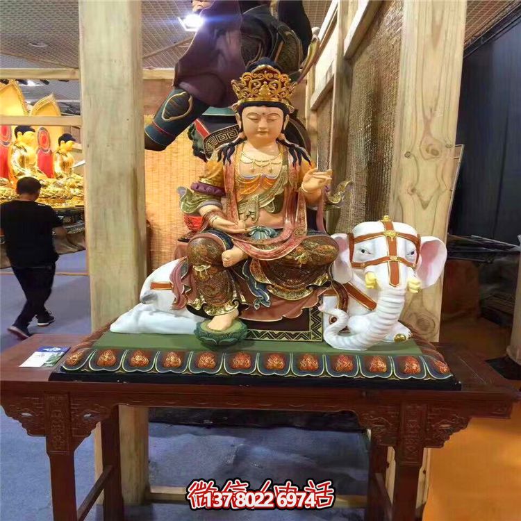 玻璃钢雕塑文殊普贤菩萨一件古典而神圣的艺术品 玻璃钢雕塑文殊普贤菩萨一件古典而神圣的艺术品