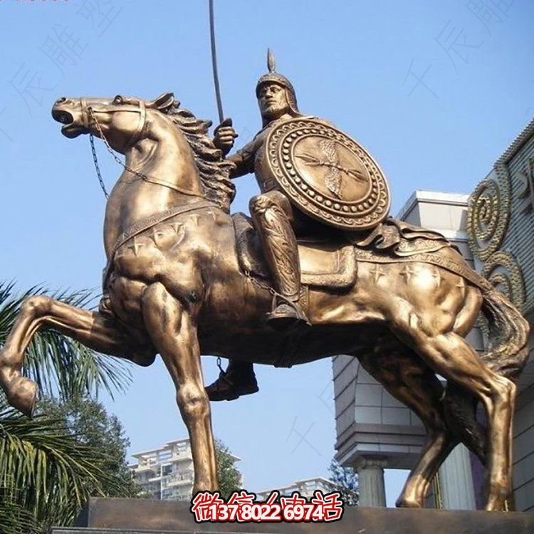 玻璃钢仿铜户外园林景观雕塑