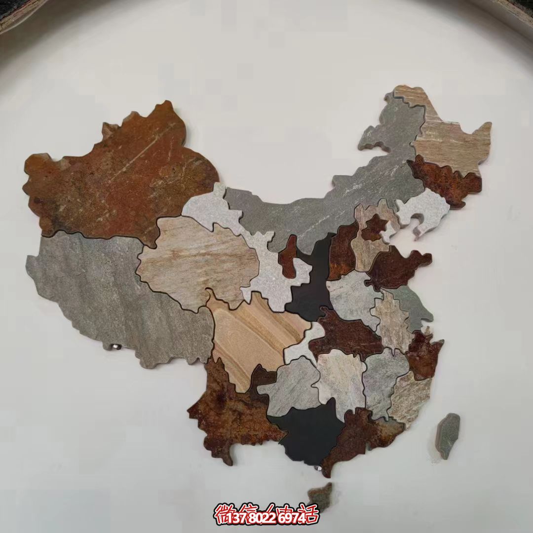 以中国地图为原型的精美浮雕 以中国地图为原型的精美浮雕
