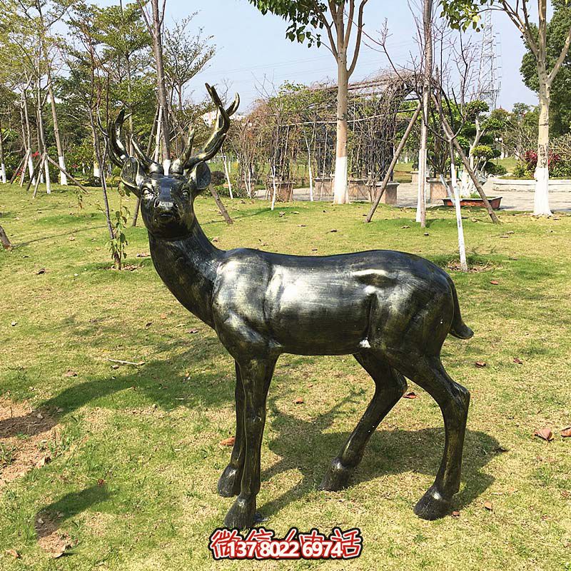 户外景观大型仿真鹿雕塑 户外景观大型仿真鹿雕塑