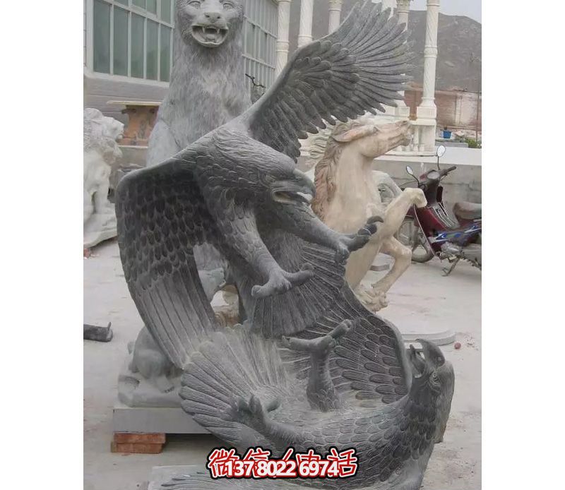公园石雕老鹰雕塑 公园石雕老鹰雕塑