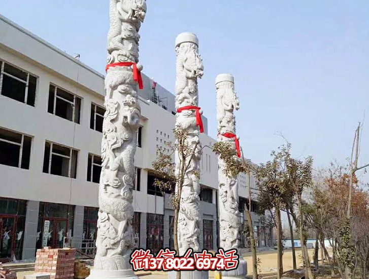传统文化精美石雕龙柱庙宇装饰 传统文化精美石雕龙柱庙宇装饰