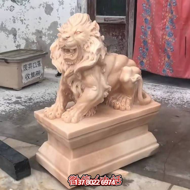欧式古典庭院石雕狮子雕塑