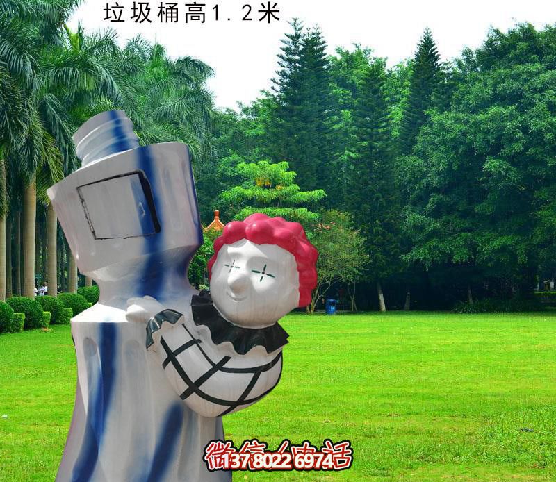 儿童游乐场玻璃钢卡通人物垃圾桶 儿童游乐场玻璃钢卡通人物垃圾桶