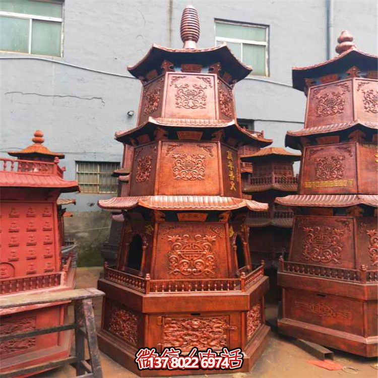 古老佛塔铸铜多层宗祠 古老佛塔铸铜多层宗祠
