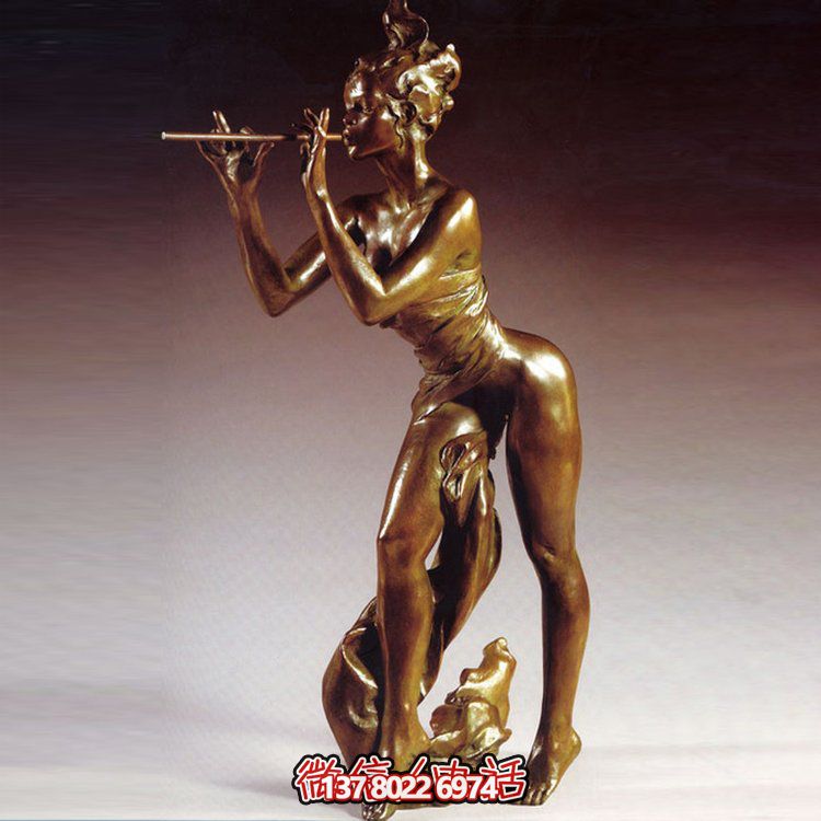 家用玻璃钢仿铜园林景观摆件