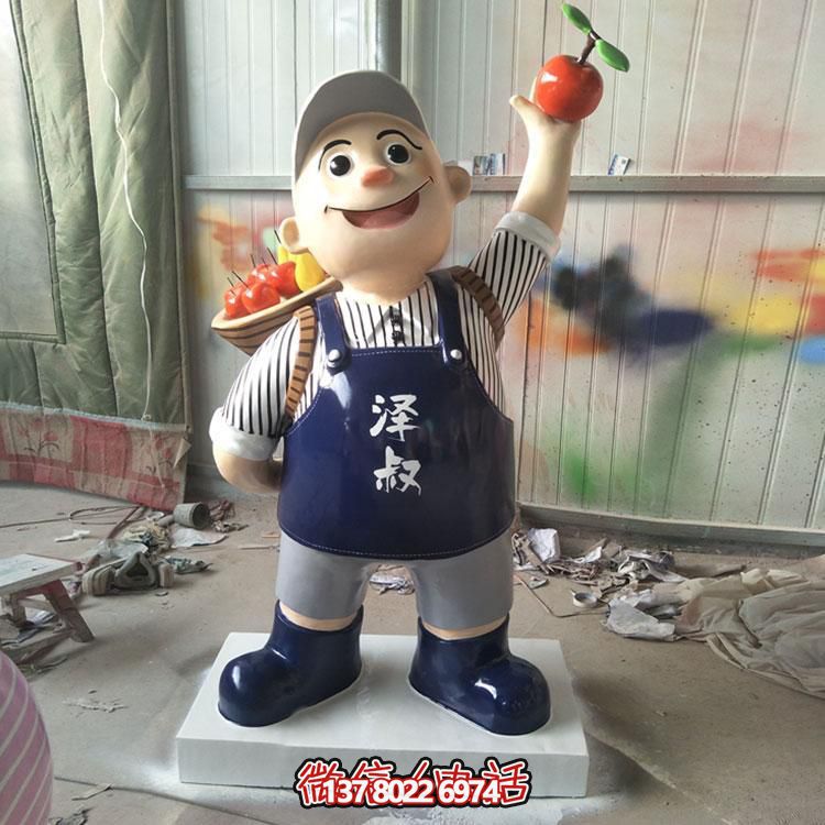 玻璃钢彩绘摆件，点缀饭店酒店户外广场公园雕塑