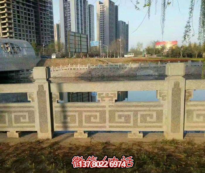 豪华花岗岩栏杆，让你的河边小区更加美观