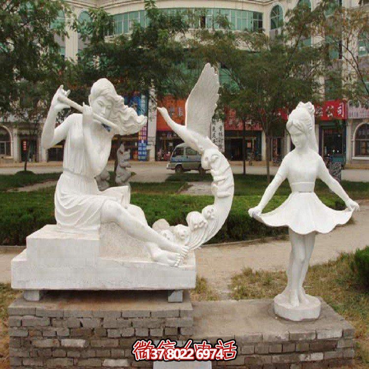 大型石雕人物雕塑，为园林景观增添灵动之美