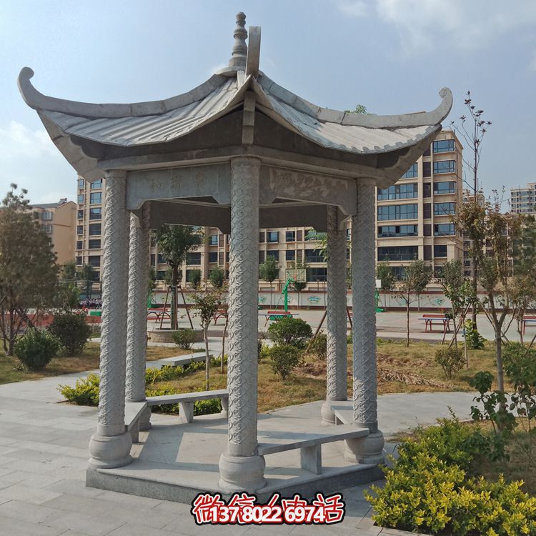 古建筑休闲凉亭座椅 古建筑休闲凉亭座椅