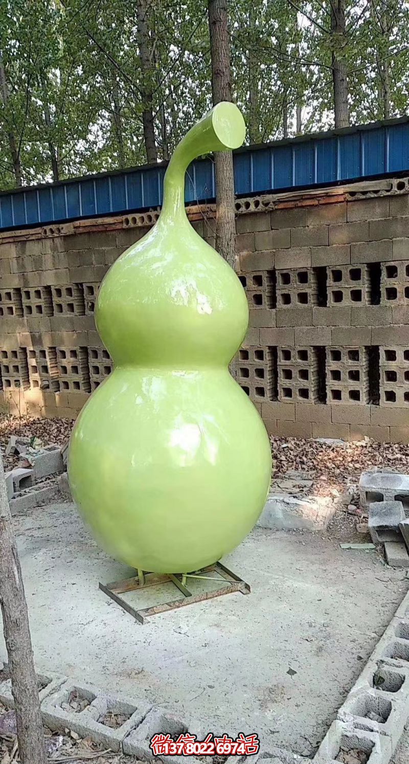 玻璃钢烤漆园林葫芦雕塑，点亮景区