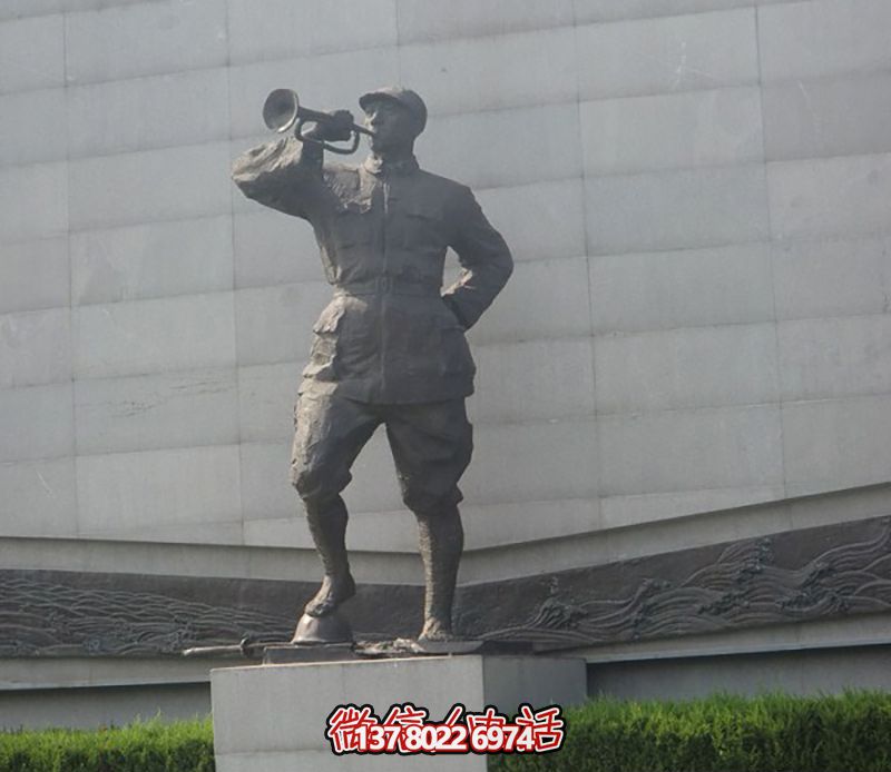 纪念抗战时期的铜雕景观 纪念抗战时期的铜雕景观
