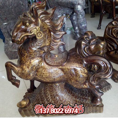 铸铜动物马雕塑