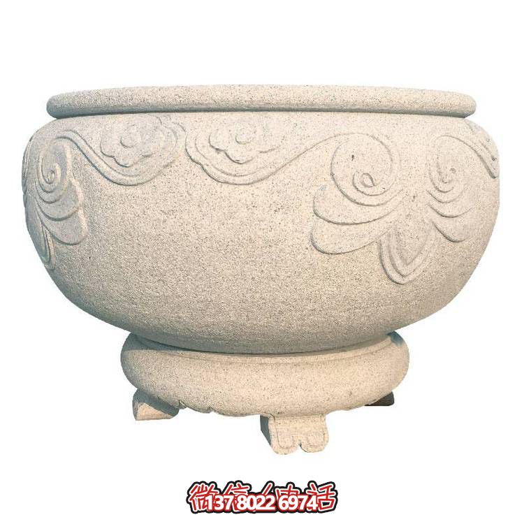 精美手工欧式石雕花盆
