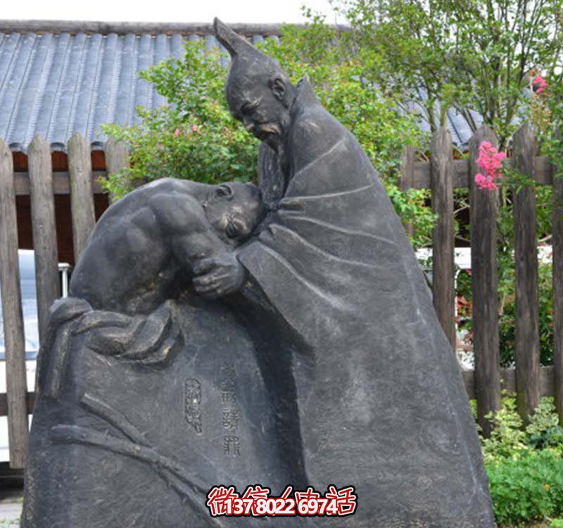传承古代精神负荆请罪雕塑 传承古代精神负荆请罪雕塑
