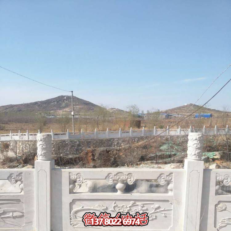 汉白玉防护栏杆，装饰美化河道景区