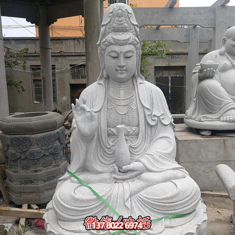 古典大理石观音雕像