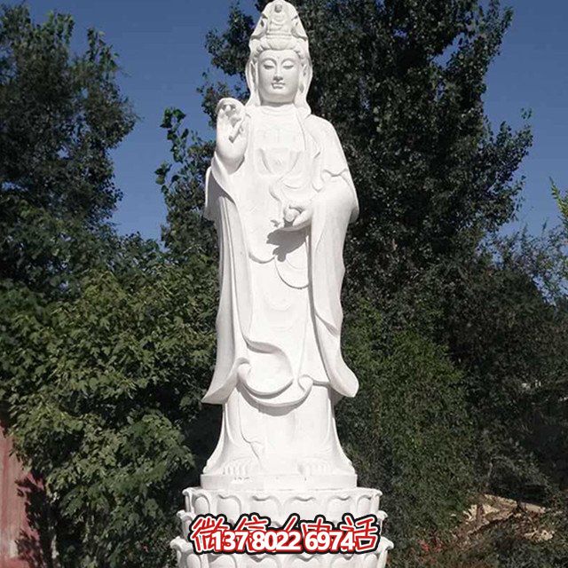 经典大理石观音雕塑