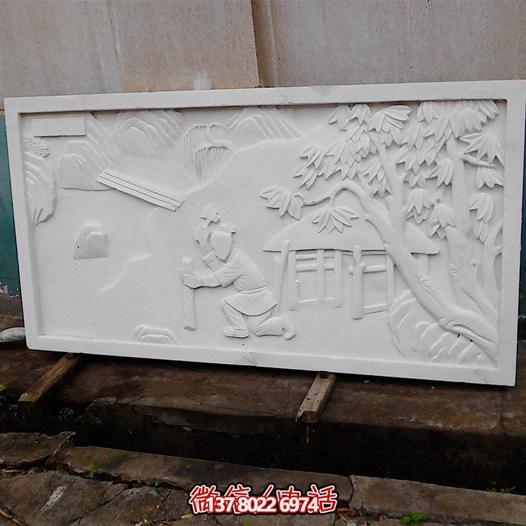 玻璃钢仿石雕大型浮雕壁画装饰
