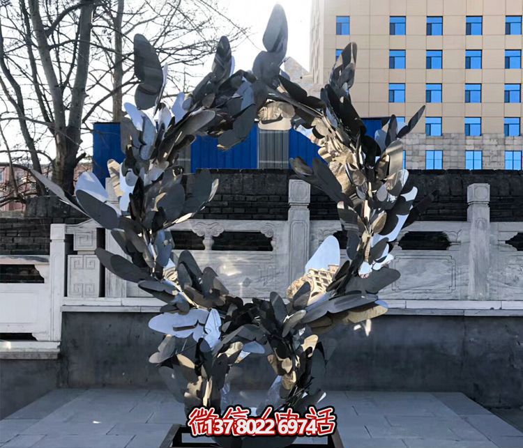玻璃钢雕塑抽象城市蝴蝶 玻璃钢雕塑抽象城市蝴蝶