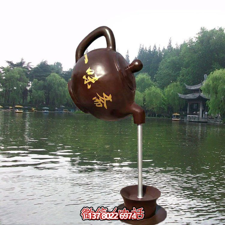 大型仿铜玻璃钢悬空流水摆件，点缀园林景观