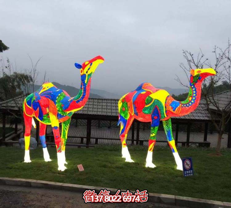 LED户外照明景观骆驼雕塑