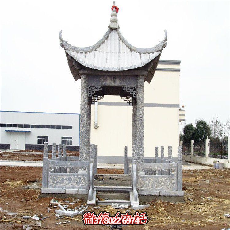 大理石石雕凉亭，为您的园林增添大型雕塑装饰