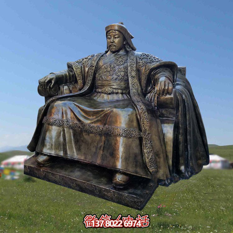 精美大型纯铜锻造历史名人雕像