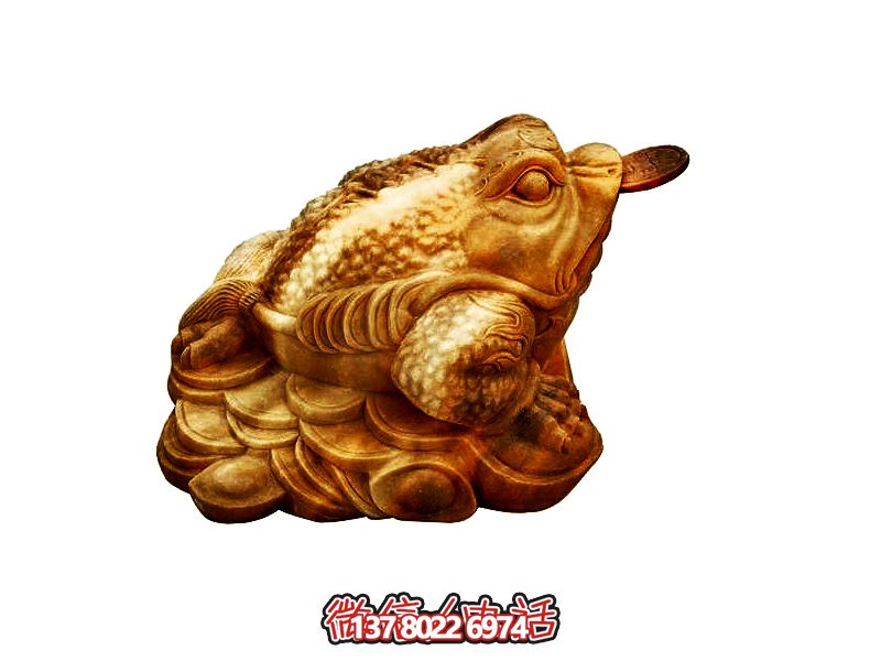 室内装饰仿真金蟾玻璃钢雕塑 室内装饰仿真金蟾玻璃钢雕塑