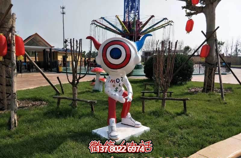 昂公寓玻璃钢卡通机器人雕塑 昂公寓玻璃钢卡通机器人雕塑