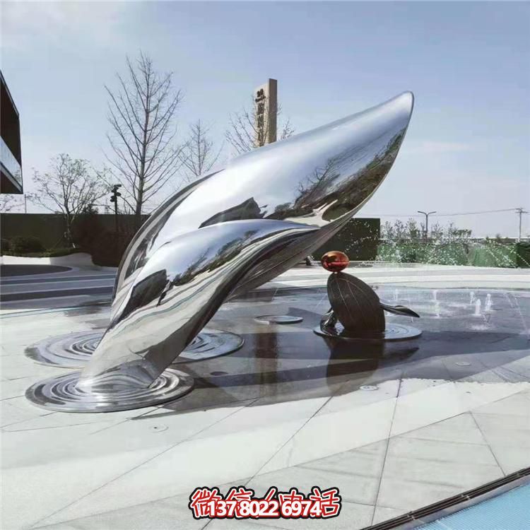 现代不锈钢大型创意景观雕塑，美化城市广场
