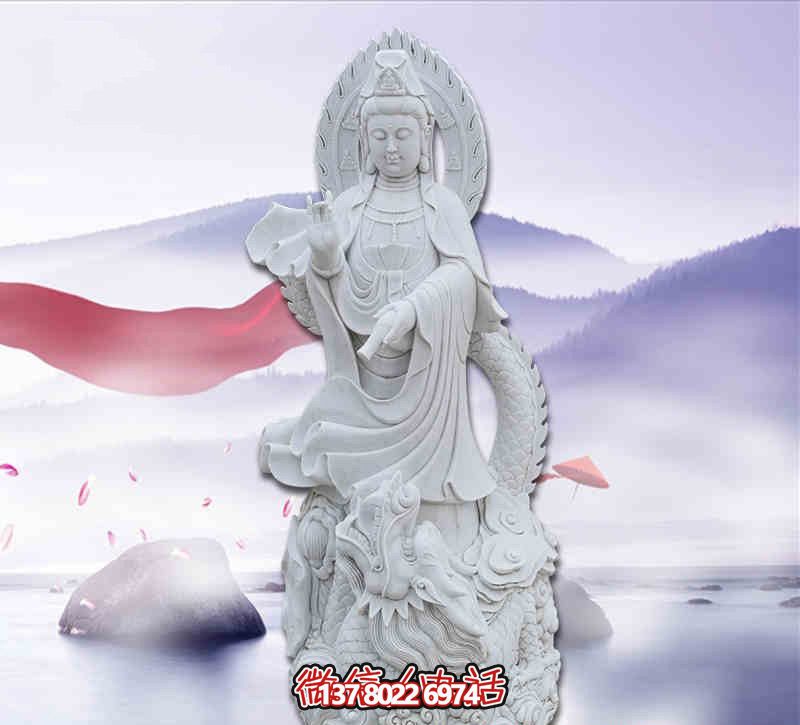 汉白玉大型观音菩萨雕塑 汉白玉大型观音菩萨雕塑