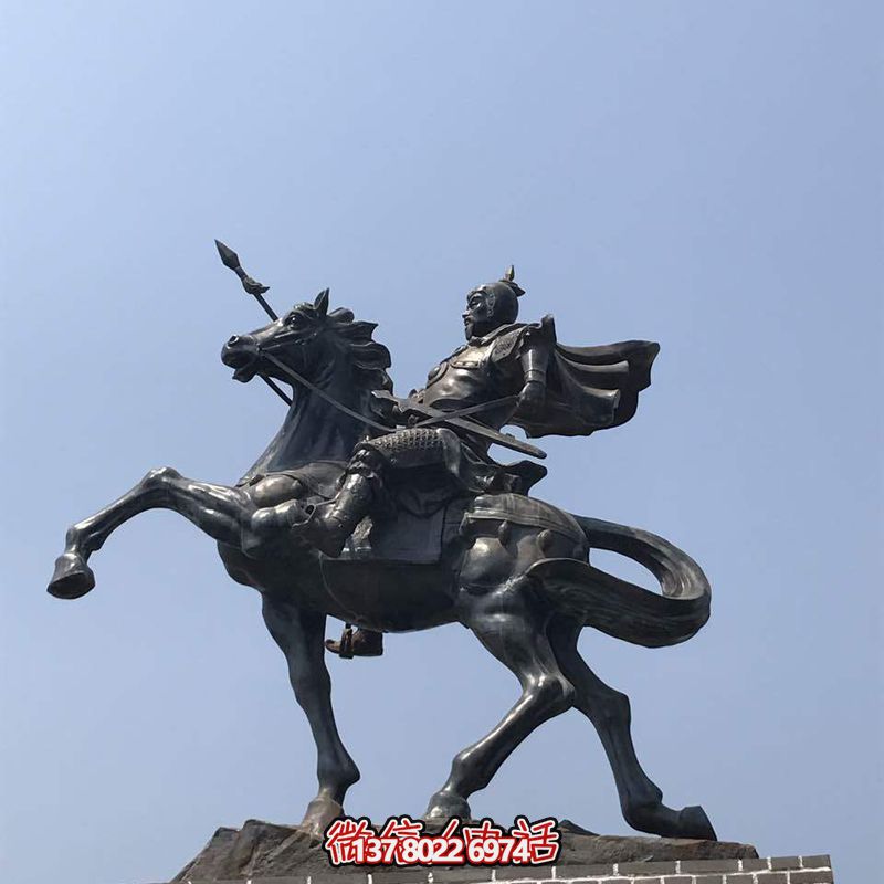 不锈钢景观摆件——创意岳飞骑马雕塑 不锈钢景观摆件——创意岳飞骑马雕塑