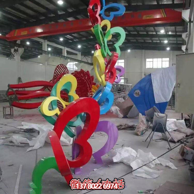 不锈钢抽象蝴蝶园林景观摆件雕塑