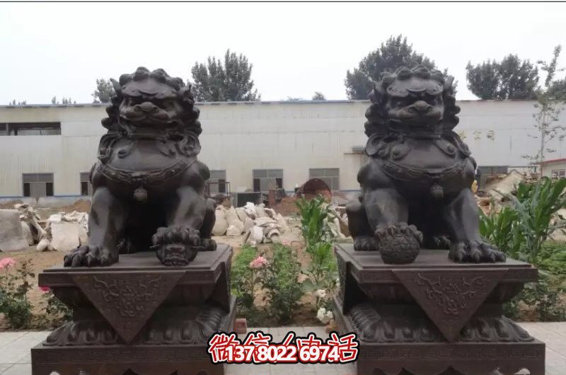 大型不锈钢仿铜家用别墅庭院狮子雕塑 大型不锈钢仿铜家用别墅庭院狮子雕塑