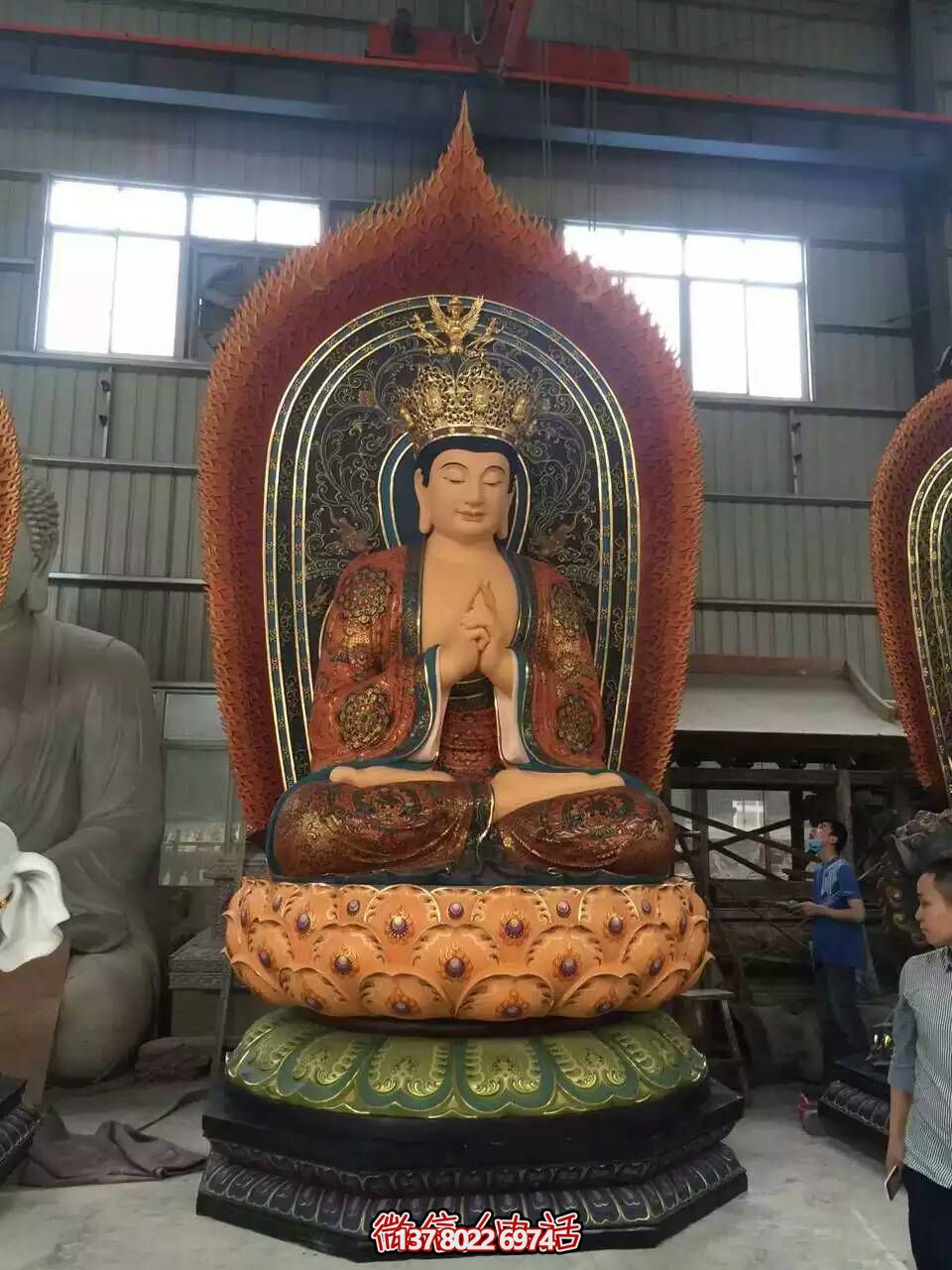 玻璃钢三圣雕塑——给游客另一种美好的景观体验 玻璃钢三圣雕塑——给游客另一种美好的景观体验