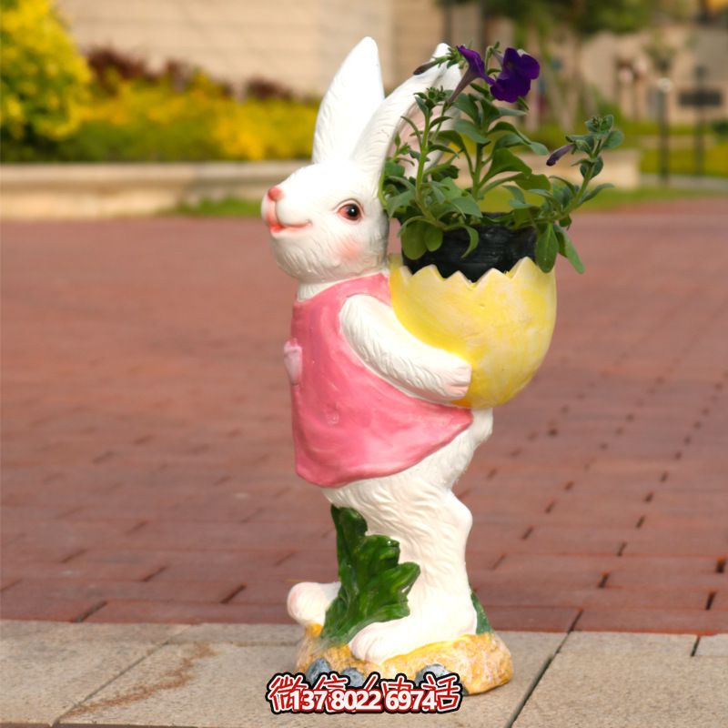 玻璃钢制户外雕塑装饰花盆 玻璃钢制户外雕塑装饰花盆