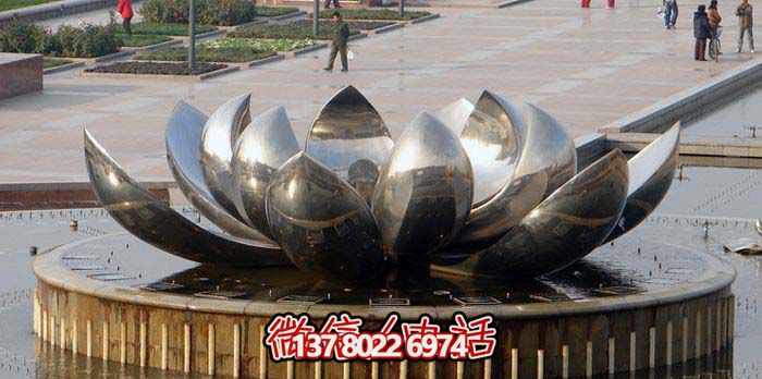 室外不锈钢喷泉雕塑，让广场与公园更加美丽