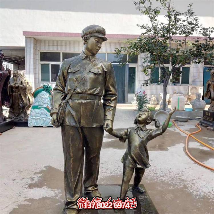 玻璃钢雕塑，传承名人精神，校园记忆经典