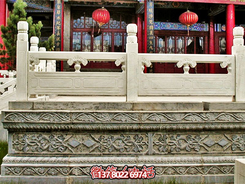 汉白玉古建筑台阶及栏杆雕刻花瓶?;ぞ扒? title=