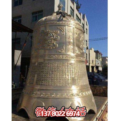 品位非凡的大型铜雕铜钟园林景观雕塑