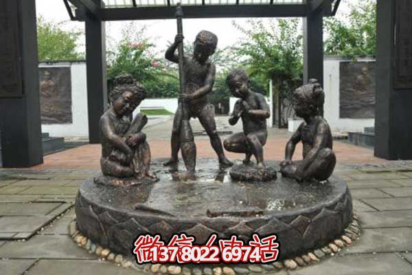 不锈钢铜雕毛笔，为儿童缔造景区乐趣