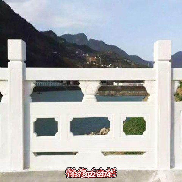 大理石雕刻石栏杆，美轮美奂，护佑家园