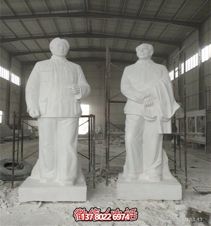 毛泽东伟人雕像，大型汉白玉雕刻，适宜于广场等场所
